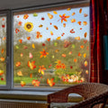 Fall Window Clings, Double-Sided Autumn Decorations