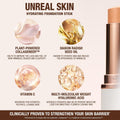 Charlotte Tilbury Unreal Skin Tint & Sheer Glow Hydrating Foundation Stick - Cream Foundation Makeup with Sheer-to-Light Coverage & a Buildable Formula - Blurring, Smoothing & Nourishing