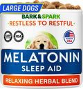 BARK&SPARK Advanced Calming Chews for Dogs - Hemp Chew + Melatonin - Anxiety Relief - Sleep Aid - Relaxing Treats - Stress Relief During Fireworks, Storms, Thunder, Barking
