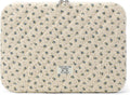 Puffy Laptop Sleeve 13 Inch Cute Quilted Laptop Protective Case Padded Floral Computer Sleeve for MacBook (A-Blue, 13 Inch)