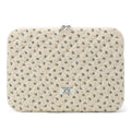 Puffy Laptop Sleeve 13 Inch Cute Quilted Laptop Protective Case Padded Floral Computer Sleeve for MacBook (A-Blue, 13 Inch)
