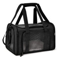 Henkelion Cat Carriers Dog Carrier Pet Carrier For Small / Medium Cats Dogs Puppies (Up To 15lbs), TSA Airline Approved Small Dog Carrier Soft Sided, Collapsible Waterproof Travel Puppy Carrier - Grey