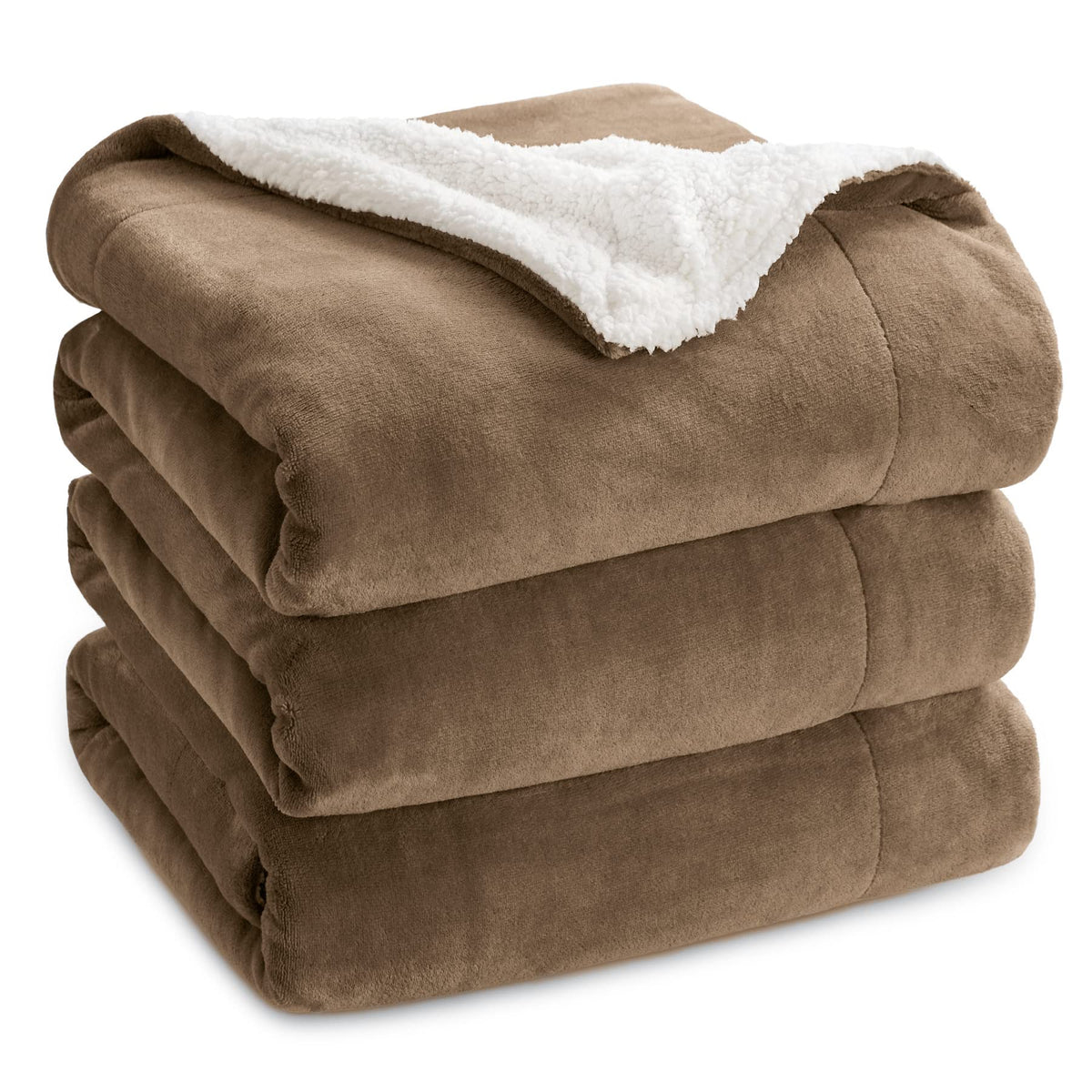 Bedsure GentleSoft Sherpa Fleece Throw Blanket for Couch, Non-Heated, Thick and Warm Throw for Women and Men, Soft Fuzzy Plush Weight Blanket for Winter, Navy, 50x60 Inches