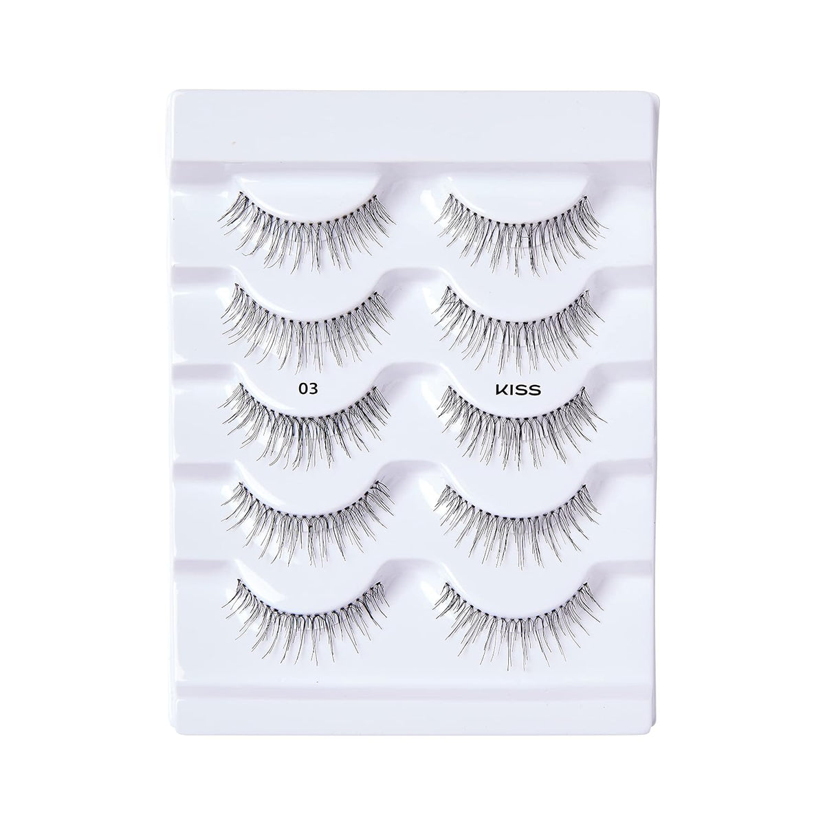 Kiss Looks So Natural, False Eyelashes, 'Multipack - 03', 10mm, Includes, Easy to Apply, Reusable Lash Clusters