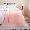 Burnt Orange Fleece Throw Blanket 50”×60” for Couch Sofa Livingroom