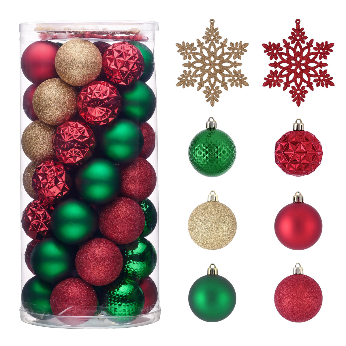 Valery Madelyn 50ct Christmas Tree Decorations Ball Ornaments 2 Inches