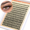 Goddvenus Lash Clusters Kit Wispy Eyelash Clusters Lashes Natural DIY Lash Extension Kit 10-16mm Cluster Eyelash Extensions Kit 300pcs C Curl Individual Lashes Cluster Eyelash (No Tweezers)