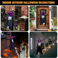 Giiffu Halloween Decorations Outdoor 57" Crashing Witch into Tree Decor