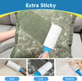 Swihauk 600 Sheets Extra Sticky Lint Rollers for Pet Hair | Easy Spiral Tear Lint Roller for Clothes with Ergonomic Handle, Multipurpose Lint Remover for Furniture, Carpet, Car Seat