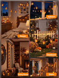 8.5 FT Fall String Lights with 10 LED 3D Acorn Plug in Autumn Décor Lights