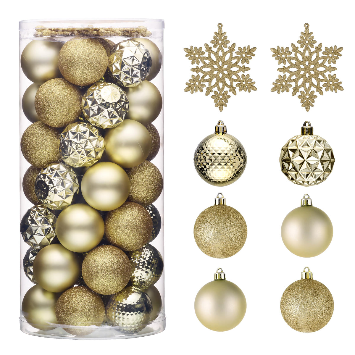Valery Madelyn 50ct Christmas Tree Decorations Ball Ornaments 2 Inches