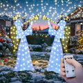 3D Snowman Gift box Outdoor Christmas Decorations with Timer&Remote Control