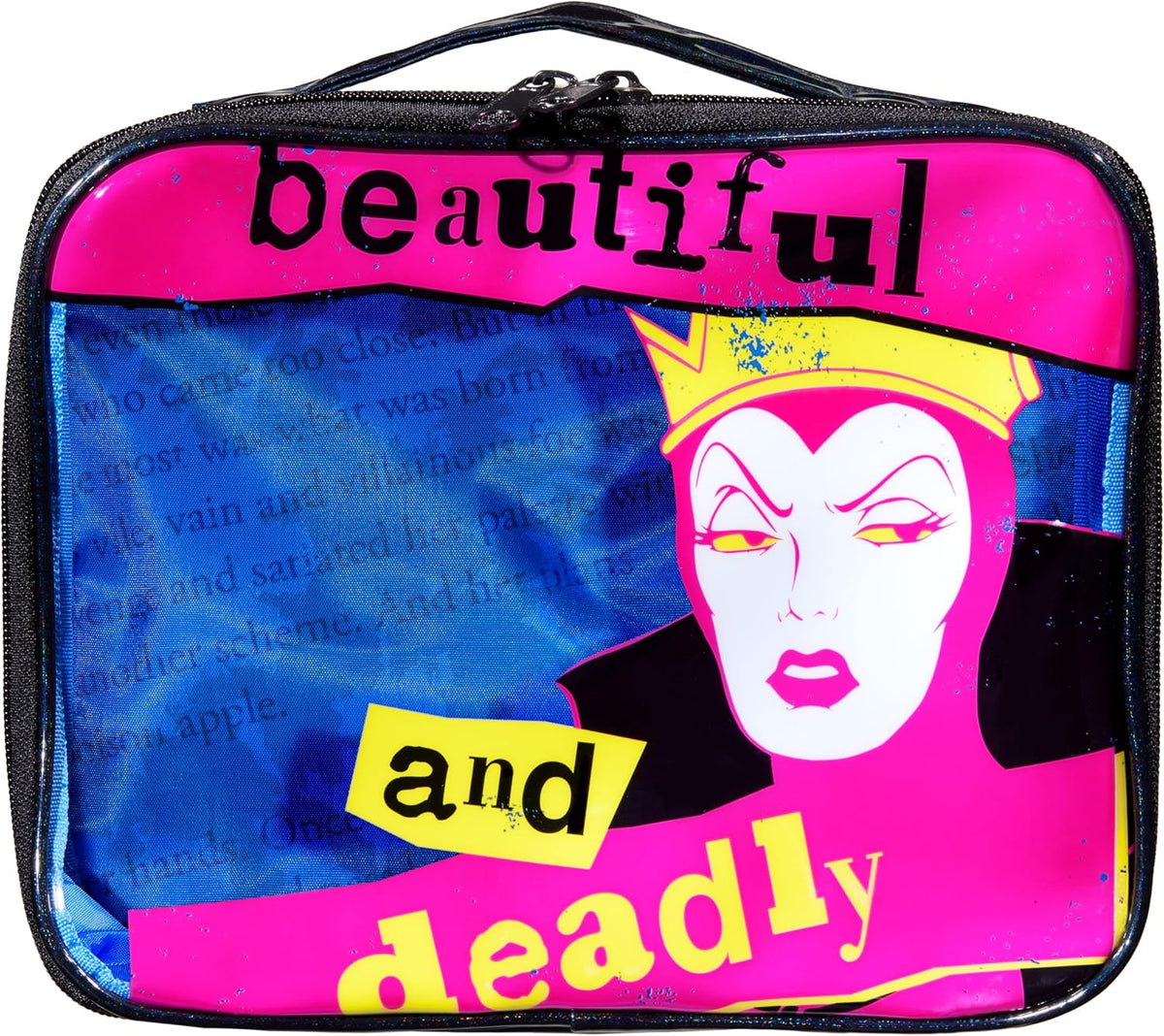 Wet n Wild x Disney Villains Makeup Bag, Portable Cosmetic Travel Organizer & Pouch, Zippered Case - Evil Queen Inspired Design