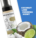Wahl Waterless No Rinse Shampoo for Animals, Coconut Lime Verbena, 7.1 oz | Quick Clean-Ups For Dogs—No Bath Needed, Oatmeal Formula Cleans, Conditions, Detangles & Moisturizes Dogs Fur – Model 820015A
