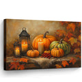 YZDQLANY Canvas Wall Art Autumn Landscape Dog Pumpkin Wall Decor