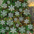 kockuu Christmas Decorations Snowflake Ornament White for Tree Decor Craft