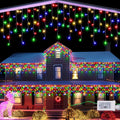 Lomotech Christmas Icicle Lights - 32Ft Christmas Lights,White