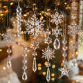 Crystal Ornaments for Christmas Tree Winter Wonderland Decorations