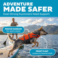 Outward Hound Granby Splash Orange Dog Life Jacket, Medium