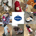 Blueberry Pet Soft & Comfy Merry Christmas Holiday Festive Gingerbread Man Pullover Turtleneck Fall Winter Dog Sweatshirt Coat, Back Length 10", Warm Clothes for Small Dogs