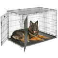MidWest Homes for Pets 30-Inch iCrate for Medium Breeds, 21-40 lbs, Single Door Folding Dog Crate with Divider Panel, Leak-Proof Tray & Secure Latch, Portable, Durable & Easy to Assemble