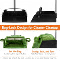 Toozey Extra Large Pooper Scooper for Large Dogs, 43.31" Long Handle | Sturdy Metal Tray & Rake | Cleaner Bag-Supported Pickup | Less Mess in Multi-Dog Yards | Fits Standard 13-Gallon Trash Bags