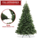 Casafield 7.5FT Realistic Green Spruce Unlit Artificial Holiday Christmas Tree with Sturdy Metal Stand