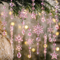 Crystal Ornaments for Christmas Tree Winter Wonderland Decorations
