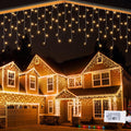 Lomotech Christmas Icicle Lights - 32Ft Christmas Lights,White