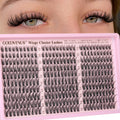 Goddvenus Lash Clusters Kit Wispy Eyelash Clusters Lashes Natural DIY Lash Extension Kit 10-16mm Cluster Eyelash Extensions Kit 300pcs C Curl Individual Lashes Cluster Eyelash (No Tweezers)