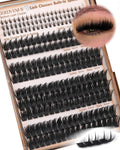 Goddvenus Manga Lash Clusters With Spikes Wispy Cluster Eyelash Extensions Fluffy Anime Eyelashes Clusters Reusable Faux Mink Fairy Individual Lash Extension (D Curve 12-18mm 204 pieces)