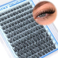 Goddvenus Lash Clusters Kit Wispy Eyelash Clusters Lashes Natural DIY Lash Extension Kit 10-16mm Cluster Eyelash Extensions Kit 300pcs C Curl Individual Lashes Cluster Eyelash (No Tweezers)