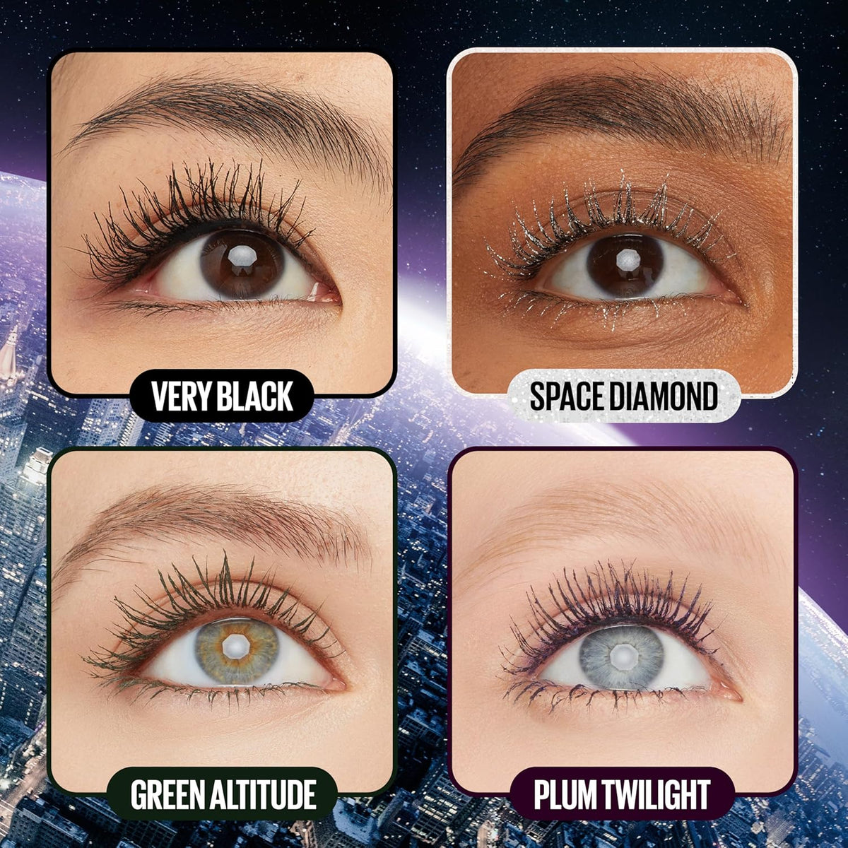 Maybelline Lash Sensational Sky High Waterproof Mascara Makeup, Volumizing, Lengthening, Defining, Curling, Multiplying, Buildable Formula, Very Black, 1 Count