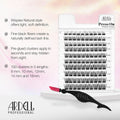 Ardell Press On Lashes Wispies Natural – Pre Glued Underlash Extension Wispy Lash Clusters No Glue Needed DIY Cluster Eyelash Extensions, Black, 100 ct