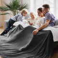 Bedsure GentleSoft Sherpa Fleece Throw Blanket for Couch, Non-Heated, Thick and Warm Throw for Women and Men, Soft Fuzzy Plush Weight Blanket for Winter, Navy, 50x60 Inches