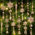 Crystal Ornaments for Christmas Tree Winter Wonderland Decorations