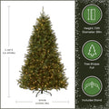 National Tree Company 7.5ft Pre-Lit Dunhill Fir Artificial Christmas Tree