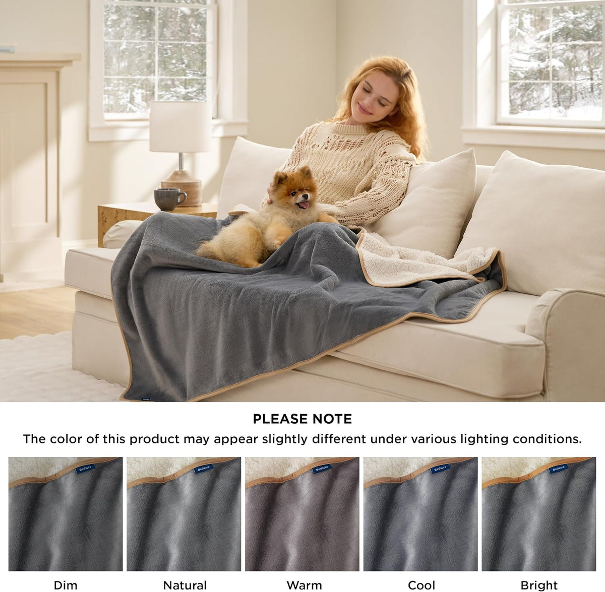 Bedsure Waterproof Dog Blankets for Small Dogs Soft Cat Blanket Warm,25X35