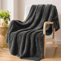 Exclusivo Mezcla Soft Plush Fleece Throw Blanket for Couch Camel
