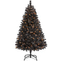 Yaheetech 6ft Pre-lit Christmas Tree with 300 Warm White Lights, Green