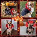 GOYOSWA Dog Halloween Costumes, Dog Vampire Devil Cloak Cape Costume Halloween Costumes for Small Medium Large Dogs Pets (Large)