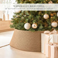 Beautiful Christmas Tree Collar - Modern 28" Jute Tree Ring