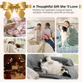 Bedsure ComfyFleece™ Waterproof Dog Blankets for Large Dogs,50x60 Cream | Soft Plush Couch Cover,Washable Corduroy Fleece for Furniture Protector,Cozy Calming Reversible Pet Blanket for Senior Dogs
