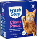 Fresh Step Clean Paws Multi Cat Clumping Litter with Febreze Freshness, Ammonia Block Technology, Low Tracking, 22 lb. Box