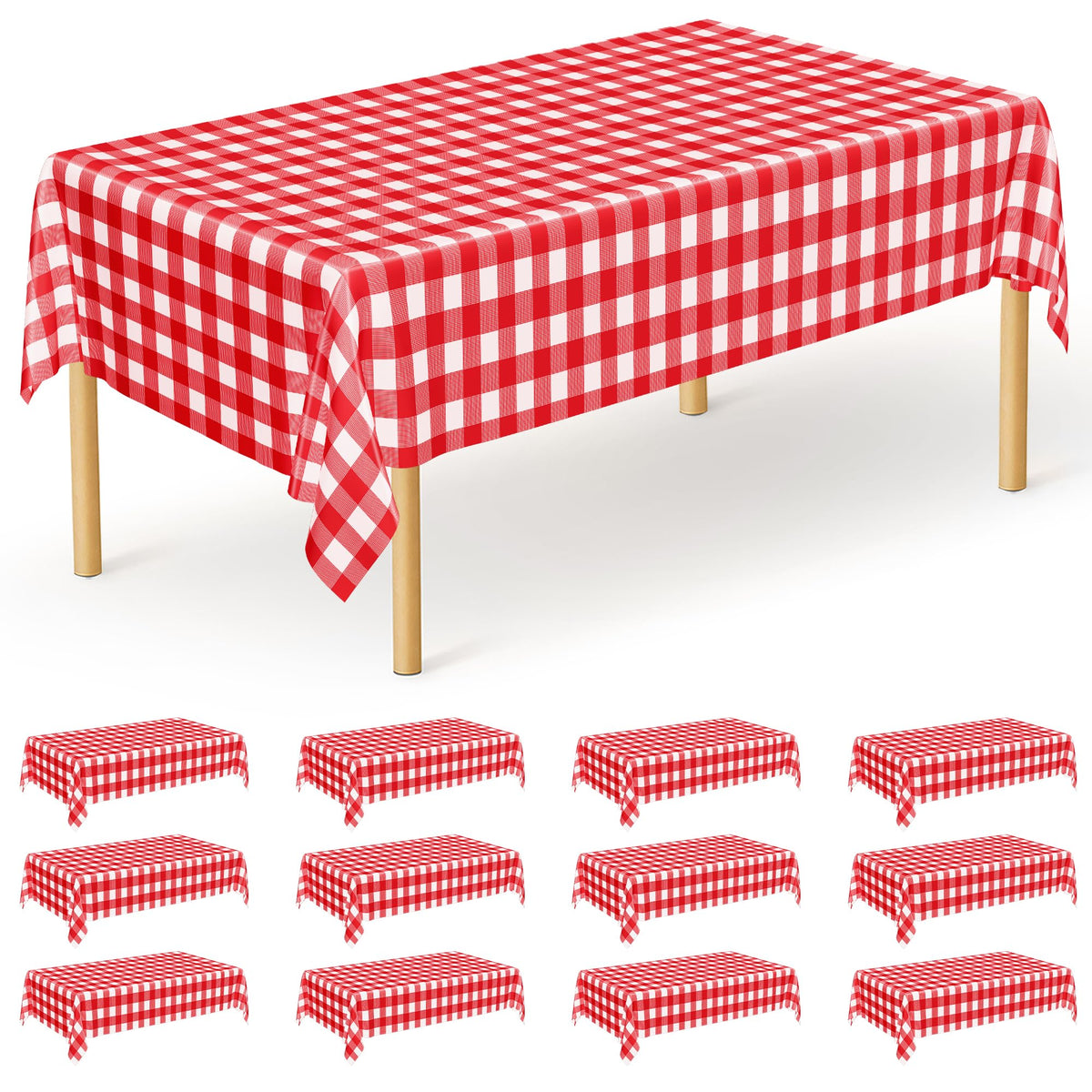 3 Pack Thanksgiving Tablecloths, 108" x 54" Disposable Turkey Table Cloth