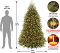 National Tree Company 7.5ft Pre-Lit Dunhill Fir Artificial Christmas Tree