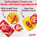 Delectables Squeeze Up Variety Pack, Creamy Squeezable Puree, Lickable Wet Cat Treats, Grain Free, No Added Fillers, No by-Products, No Added Preservatives, 0.5 Ounces Tube, 72 Tubes Total