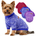 3 Pack Dog Sweaters for Small Dogs Girl Boy Winter Fleece Clothes Warm Soft Dog Sweatshirt Outfit for Dogs Cats Pet Apparel