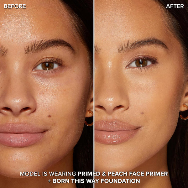 Too Faced Primed & Peachy Hydrating Face Primer | Smoothing and Hydrating Makeup Primer that Preps Skin for Flawless Makeup Application with Dewy Finish, 1.01 Fl Oz