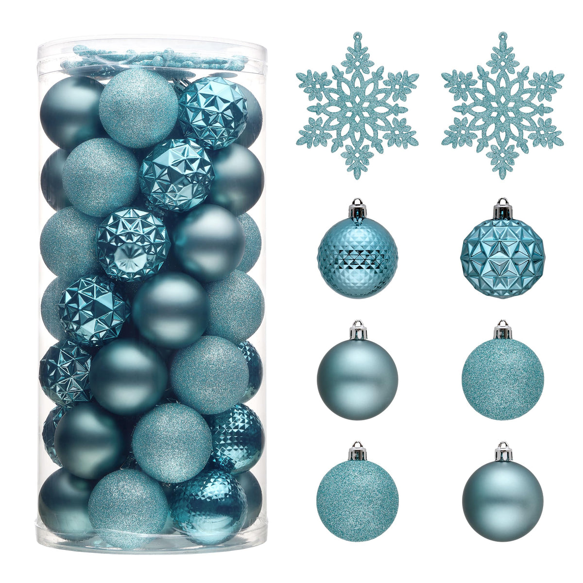Valery Madelyn 50ct Christmas Tree Decorations Ball Ornaments 2 Inches